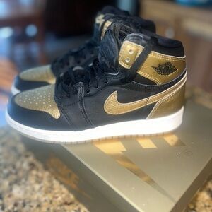 Black and Gold Air Jordan Retro High OG
